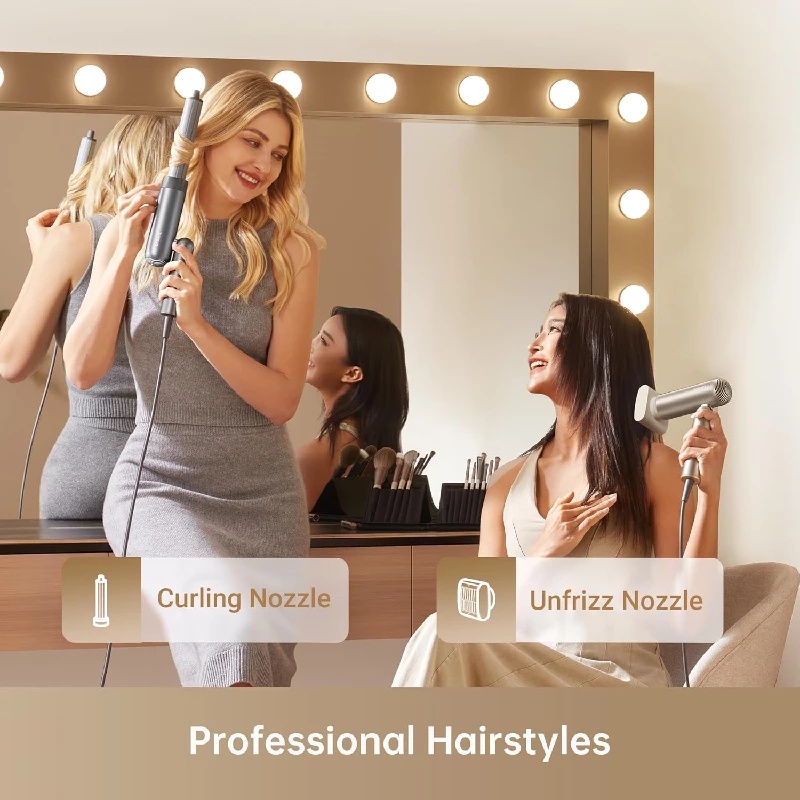 Dreame Pocket High-Speed ​​Hair Dryer, 3 Foldable Shapes 110,000rpm-Gray, 1270 g-3.webp